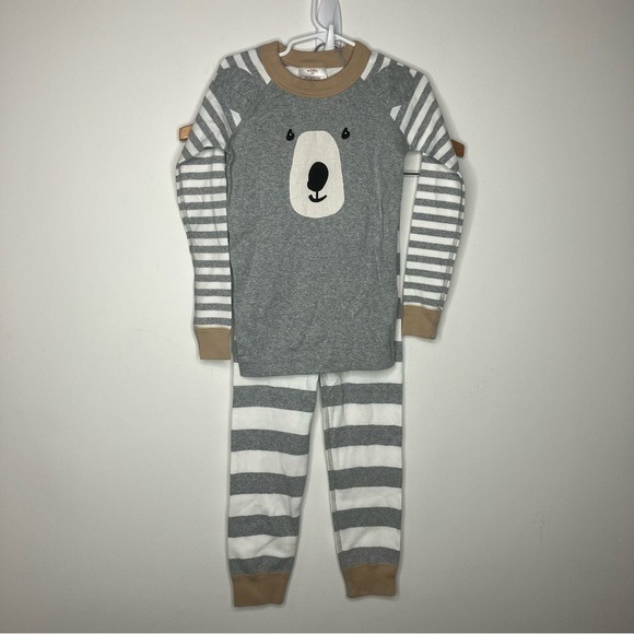 Hanna Andersson bear pajamas striped size 5