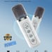 Karaoke Machine with 2 Wireless Microphones, Karaoke PA System with Handle