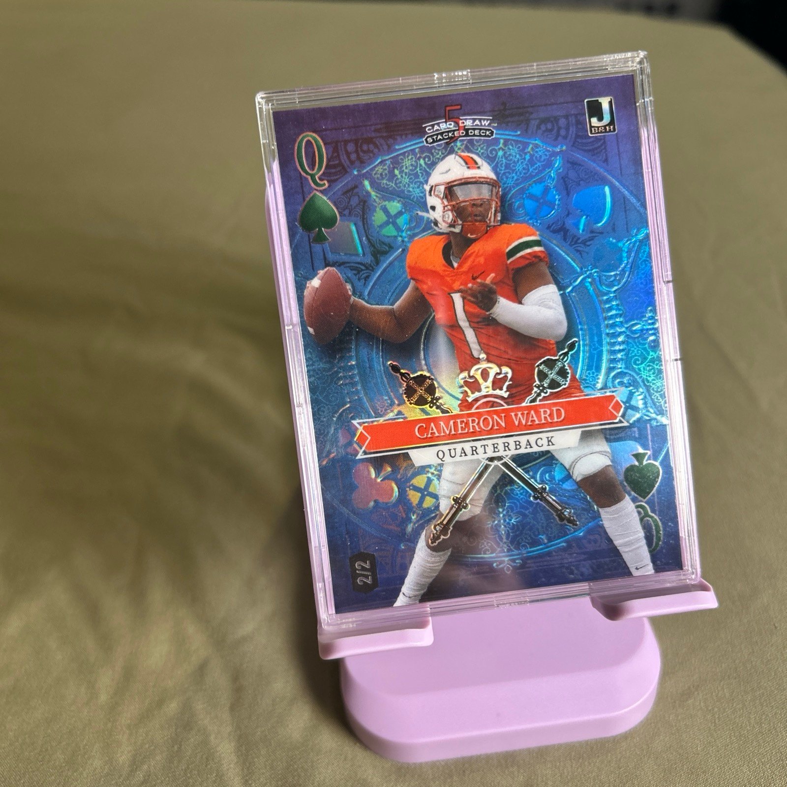 2023 Wild Card 5 Card Draw Stacked Deck Cameron Ward 2/2 Blue