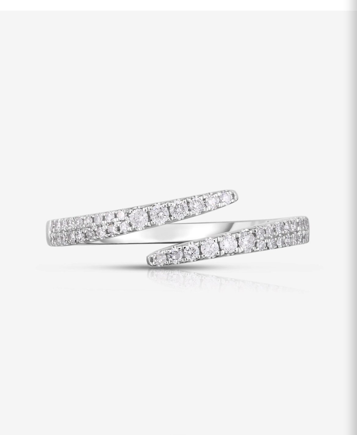 Ring Concierge Open Diamond Wrap Ring- white gold