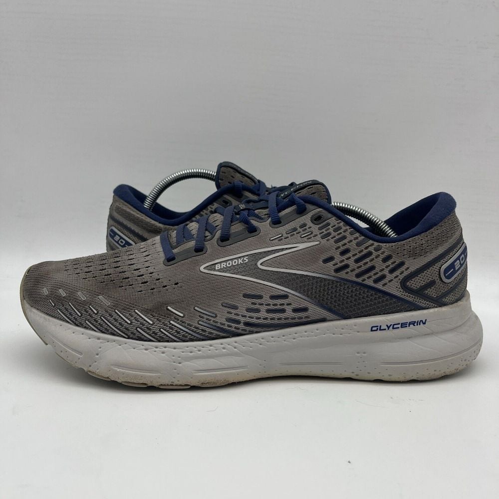 Brooks Glycerin 20 Men's Size 12 Alloy Grey Blue Depths Running Shoes Sneakers