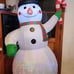 6 FT Christmas Inflatable Snowman, Blow up Decoration with lights/music