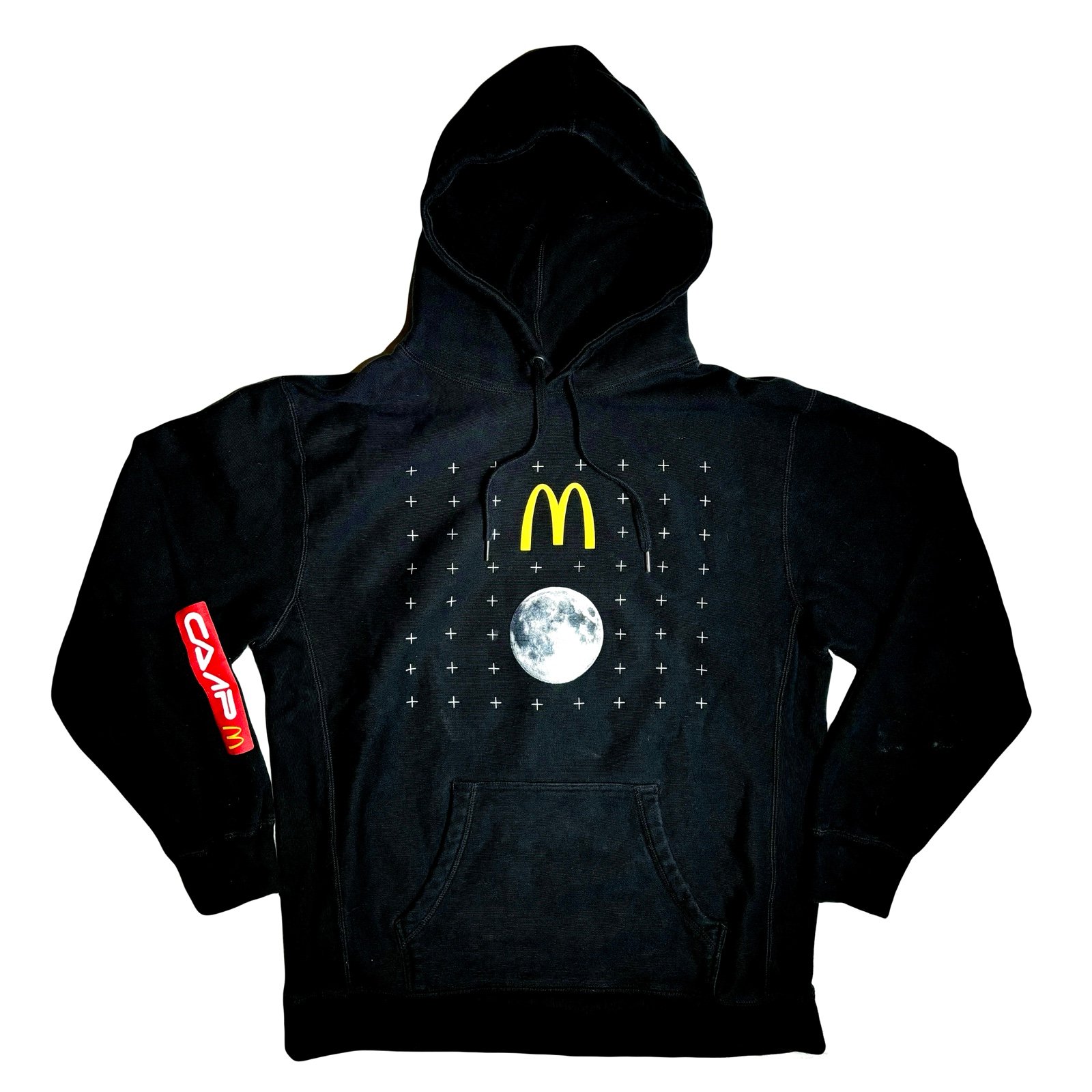 Kid Cudi Camp McDonald’s In Space Moon Landing Footage Hoodie Very RARE Piece