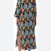 Women's Piece Multi Color Dress With Split On the Side NWOT