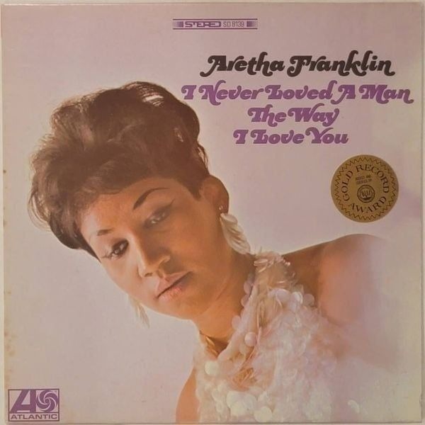 RARE SOUL Aretha Franklin I Never Loved A Man... LP OG Pitman Press VG