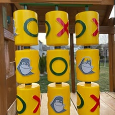 Tic Tac Toe Spinner Activity Panel for Swing Sets, Yellow