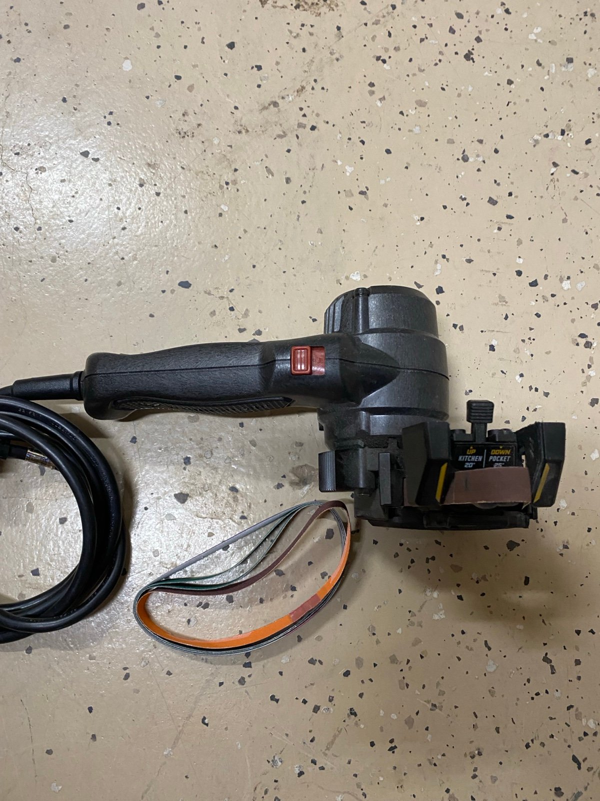 Work Sharp Sharpener Plus some Belts
