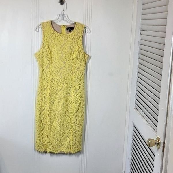Lulu's Yellow Lace Dress
