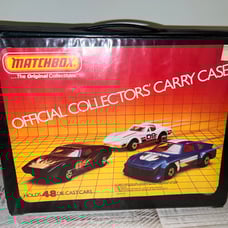 1983 Matchbox Official Collector's Carry Case W/60 Assorted Cars Slots