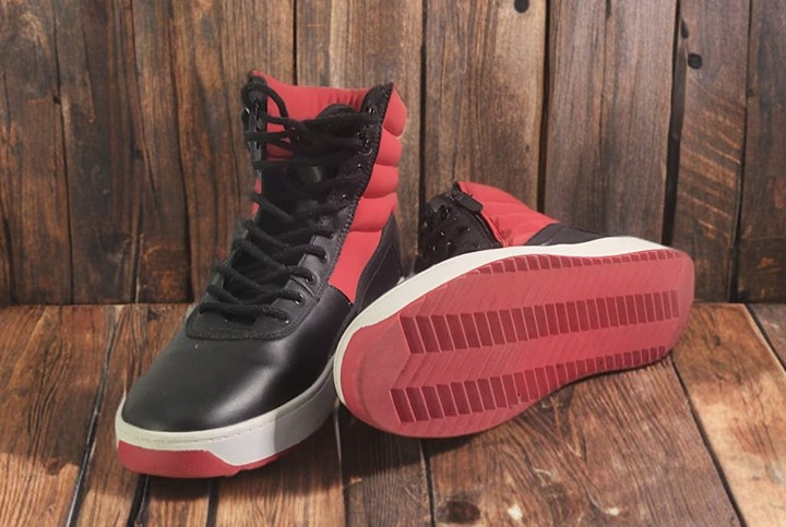 Steve Madden Black & Red High-Top Sneakers