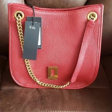 Karl Lagerfeld Paris Lyon Bucket Bag, Classic RED - NEW