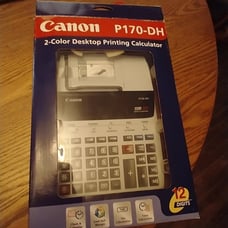 Canon P170-DH 2 color desktop printing calculator