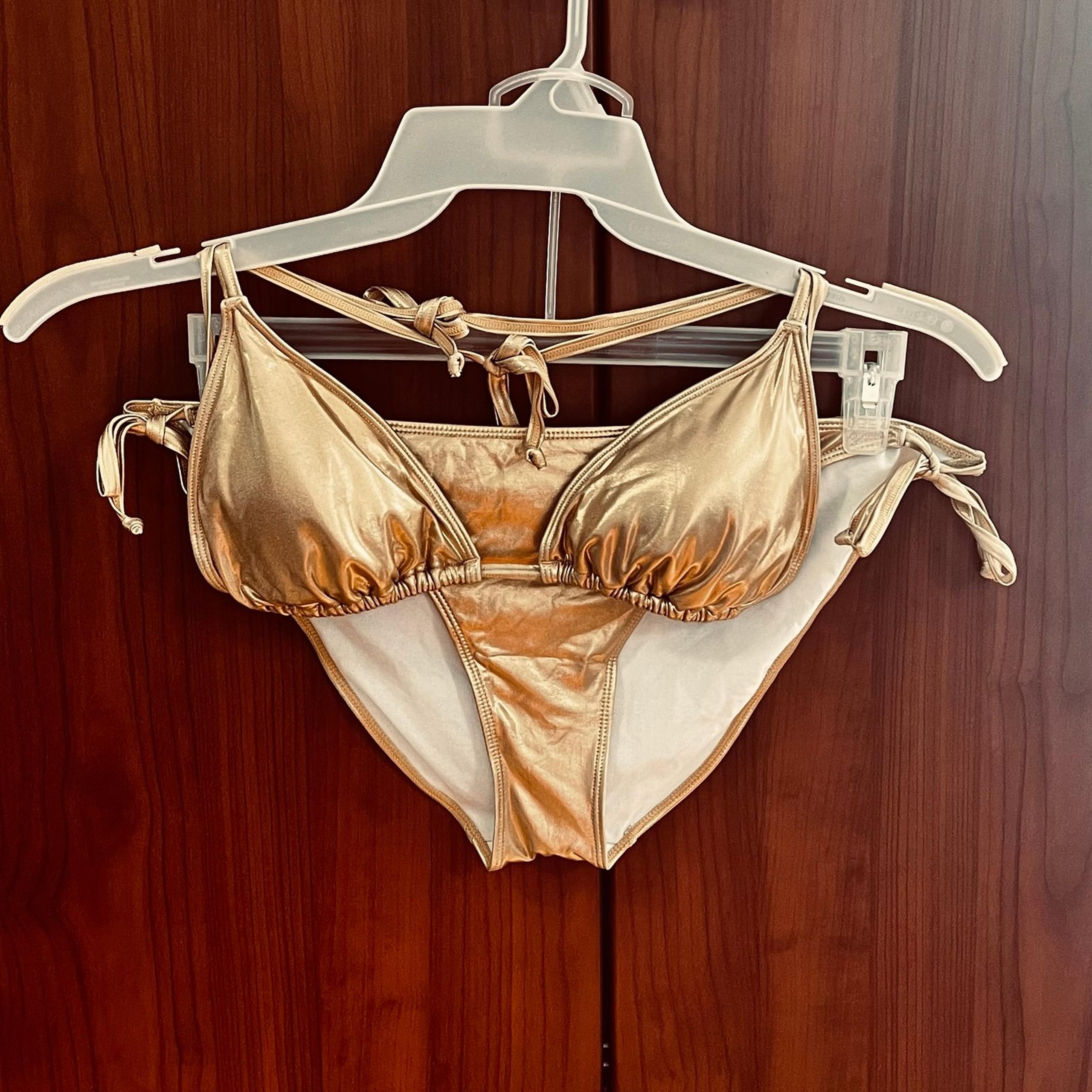 «CHARLOTTE RUSSE» Gold Two-Piece Swimsuit
