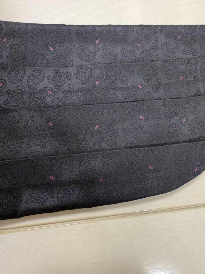 Black paisley cummerbund