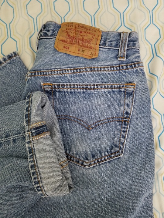 Vintage 90s Levi's 501 Light Blue Wash