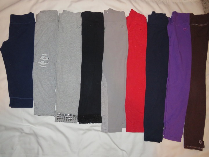 Girls Justice Lot of 9 Leggings