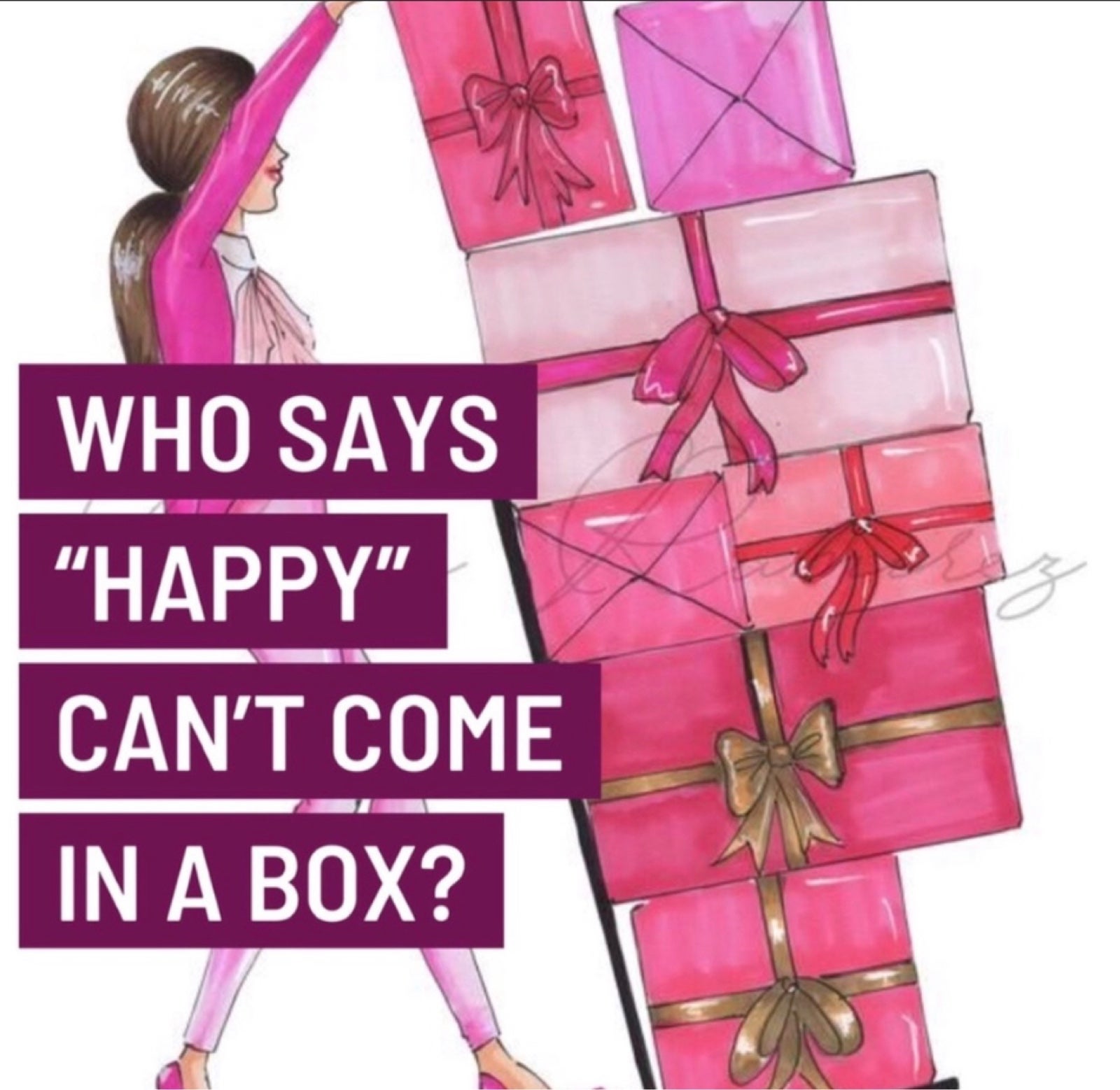 THE FLAWSOME WOMAN “BOX FULL OF HAPPY” SURPRISE GIFT BOX - detail