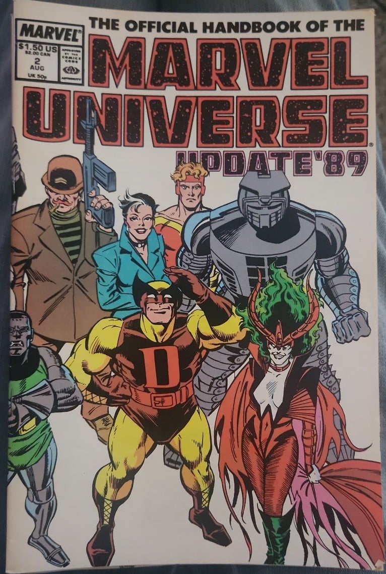 Official Handbook of the Marvel Universe Update '89 (1989 Marvel) #2-8
