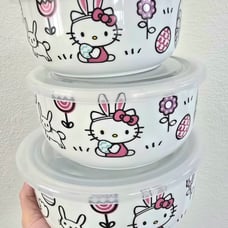 Hello Kitty easter tupperware set