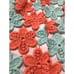 Lilly Pulitzer Orange Teal Crochet Feminine Spring Time Floral Dress Size 2 Barb
