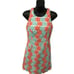Lilly Pulitzer Orange Teal Crochet Feminine Spring Time Floral Dress Size 2 Barb