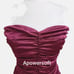 Express Magenta Strapless Zippered Corset Top