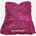 Express Magenta Strapless Zippered Corset Top