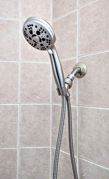 Handheld Shower with Hose 6-Setting 3.5 Chrome Face
