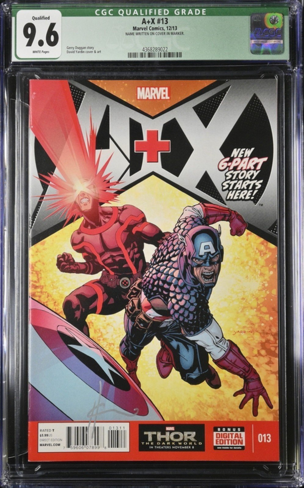A+X #13 12/13 CGC 9.6 Signed by Chaykin verified by ANZ COMICS