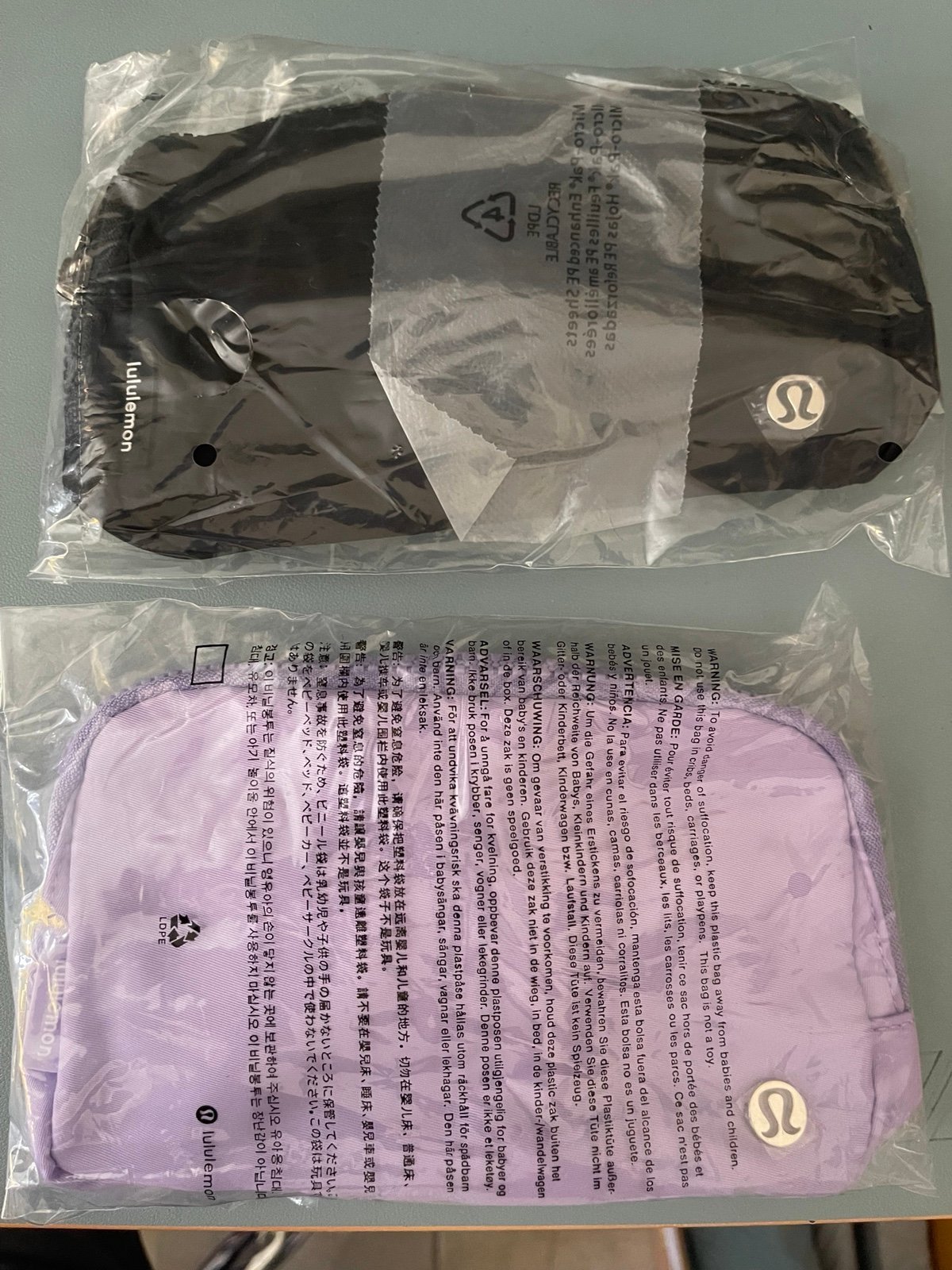 Lululemon everywhere belts bag 1L bundles *** Black + Lavender ***