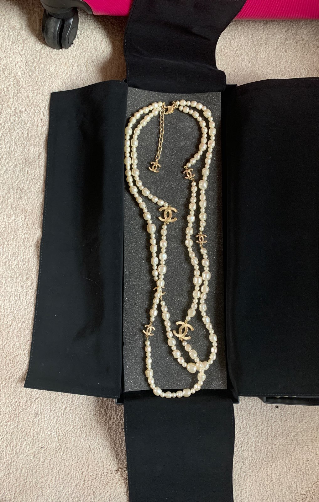 Authentic chanel double necklace