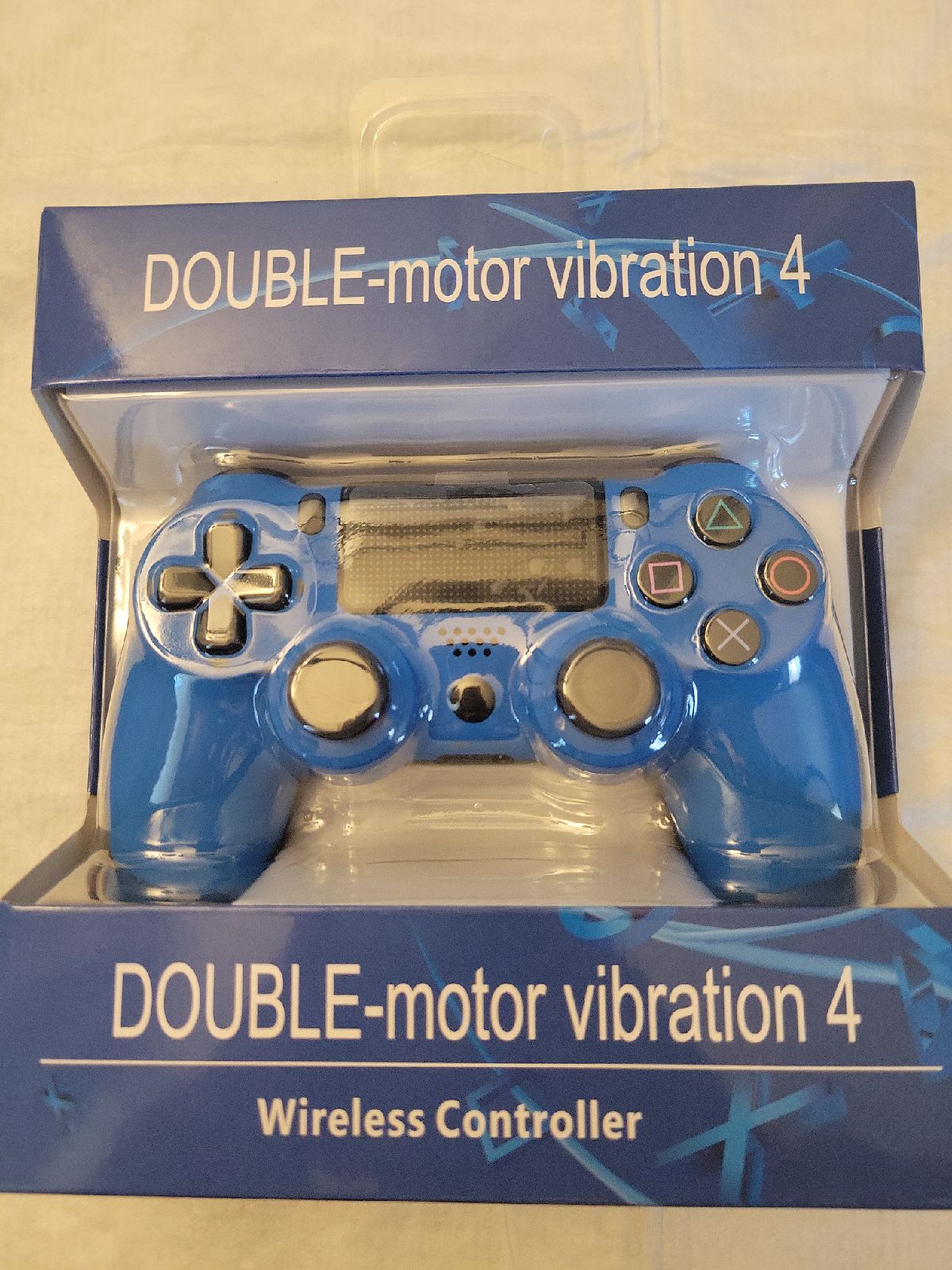 New wireless soft touch blue silicone shell PS4 controller
