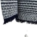 Kinross Cotton White & Navy Lattice Knit Cotton Sweater Size XS retail 265