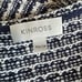 Kinross Cotton White & Navy Lattice Knit Cotton Sweater Size XS retail 265