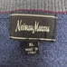Neiman Marcus 100% Merino Wool Sweater V-Neck Soft Knit Pullover Blue Mens XL