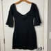 Free People Sophia Black Eyelet Off Shoulder Bell Sleeve Boho Mini Dress S Small
