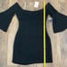 Free People Sophia Black Eyelet Off Shoulder Bell Sleeve Boho Mini Dress S Small
