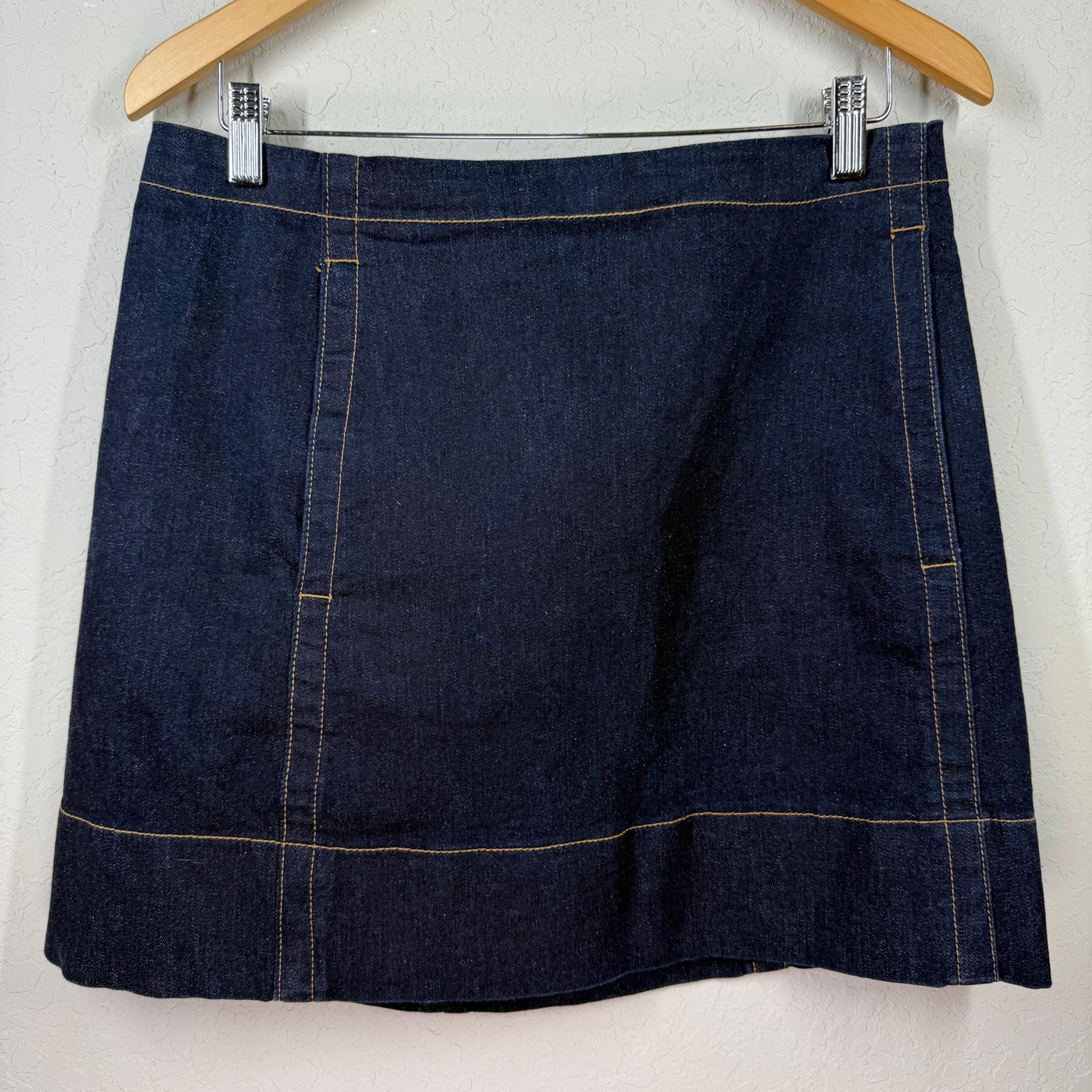 Women's Kate Spade Denim Blue Jean Mini Skirt Size 12