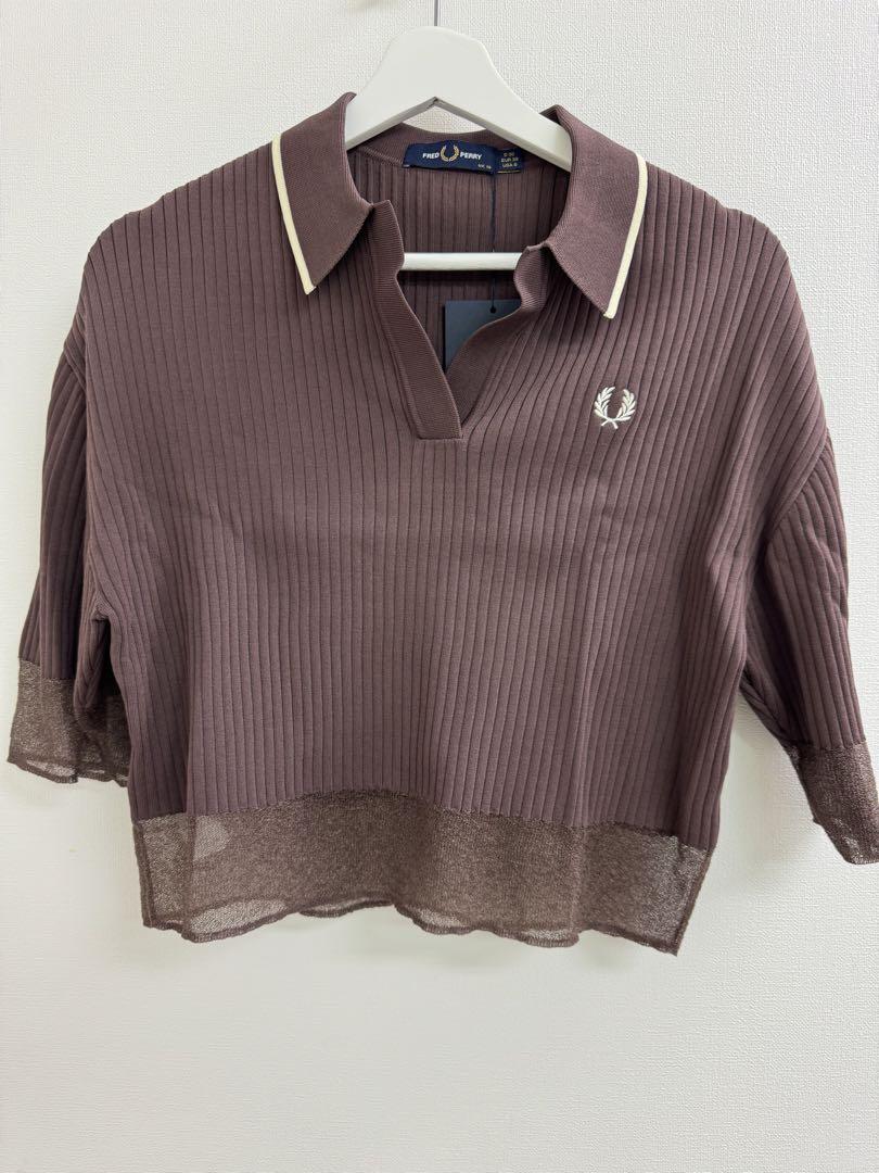 センスのいい お歳暮 FRED PERRY Shirt Knitted Trim Sheer トップス