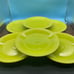 Dinner Plate Fiesta Chartreuse (Intro 1997) by HOMER LAUGHLIN - Set of 6