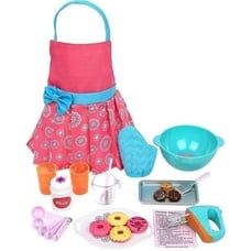 Click N' Play Doll Baking Set with Apron and Baking Utensil Accessories, Perfec