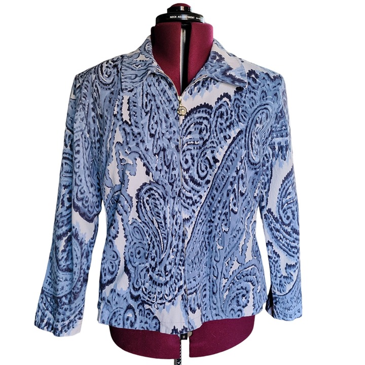 St. John Sport by Marie Gray Zip Jacket (Size XL)