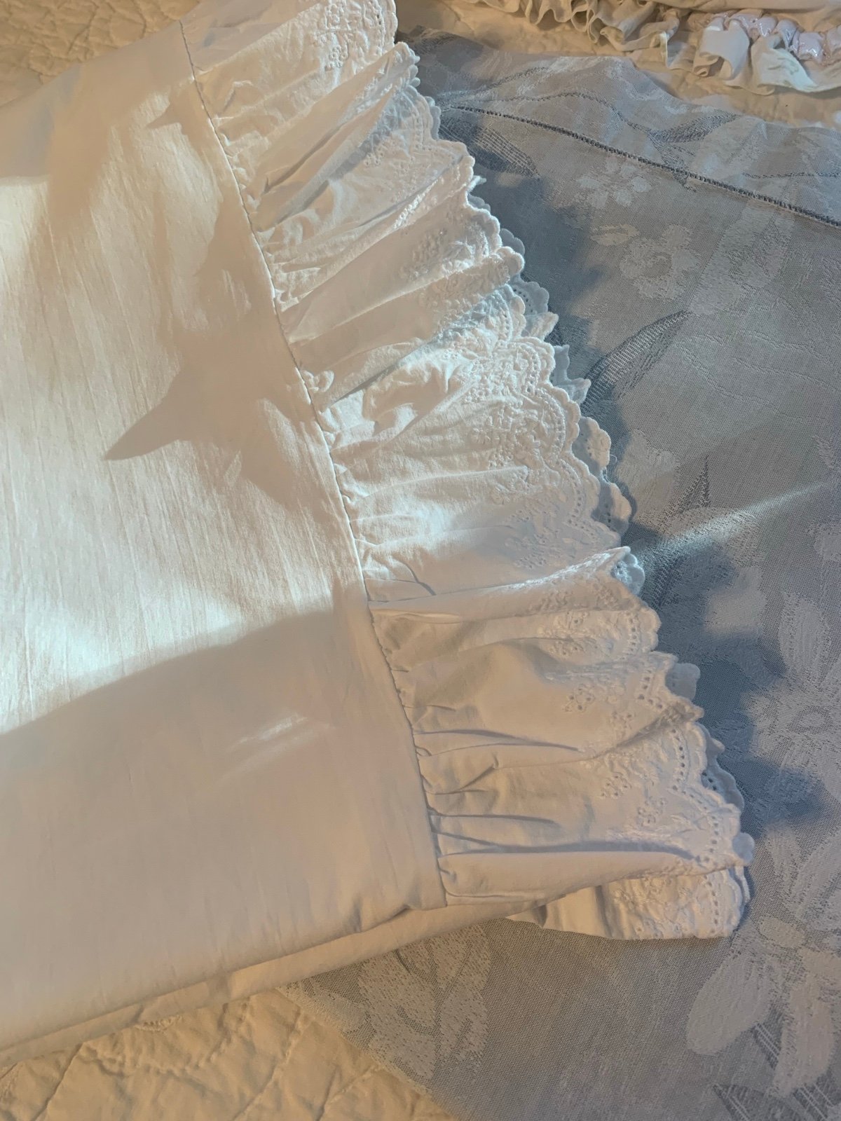 Vintage Ralph Lauren Embroidered top sheet