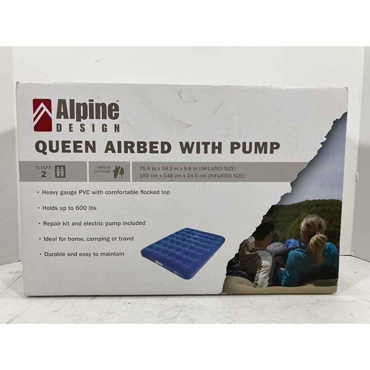 New Alpine Design Queen Airbed With Pump Style# N 69789