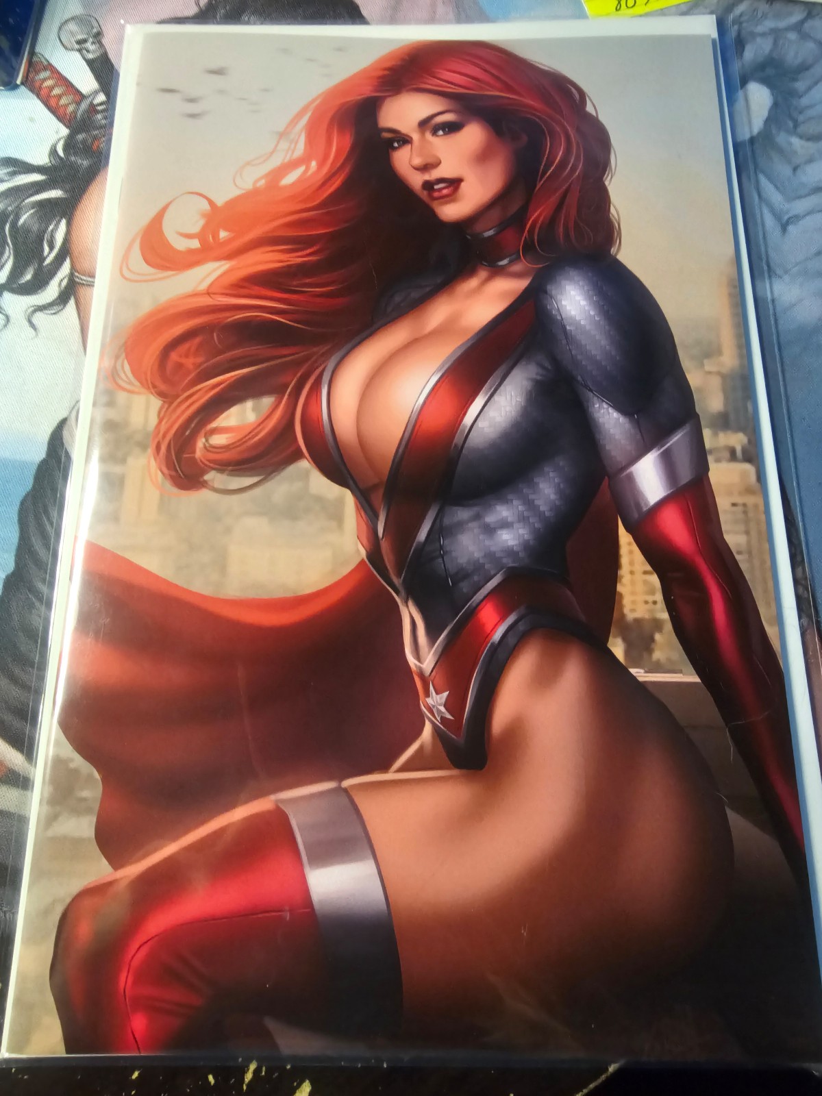 Scarlet Steel #1 'Skyscraper' Kickstarter virgin cover by CB Zane & KodiArt