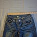 Almost Famous y2k Distressed Whiskered Bootcut Jeans Size 3 Low Rise Dark Wash