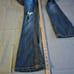 Almost Famous y2k Distressed Whiskered Bootcut Jeans Size 3 Low Rise Dark Wash
