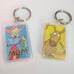 Vintage 1997 Viacom/Nickelodeon - Official Rugrats #1 Mom & Spike Keychains