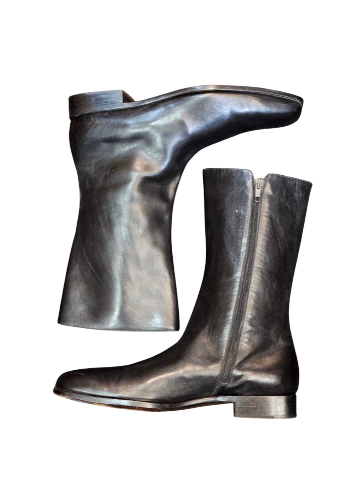 Ralph Lauren Purple Label 12 Boots | black leather | Italy | Mens Sz 10