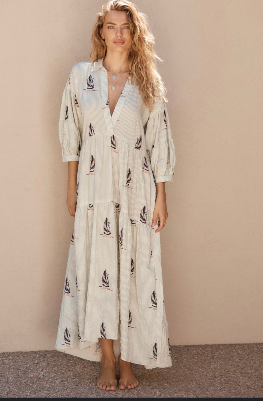 Anthropologie’s Carolita Printed Tiered Shirt Dress